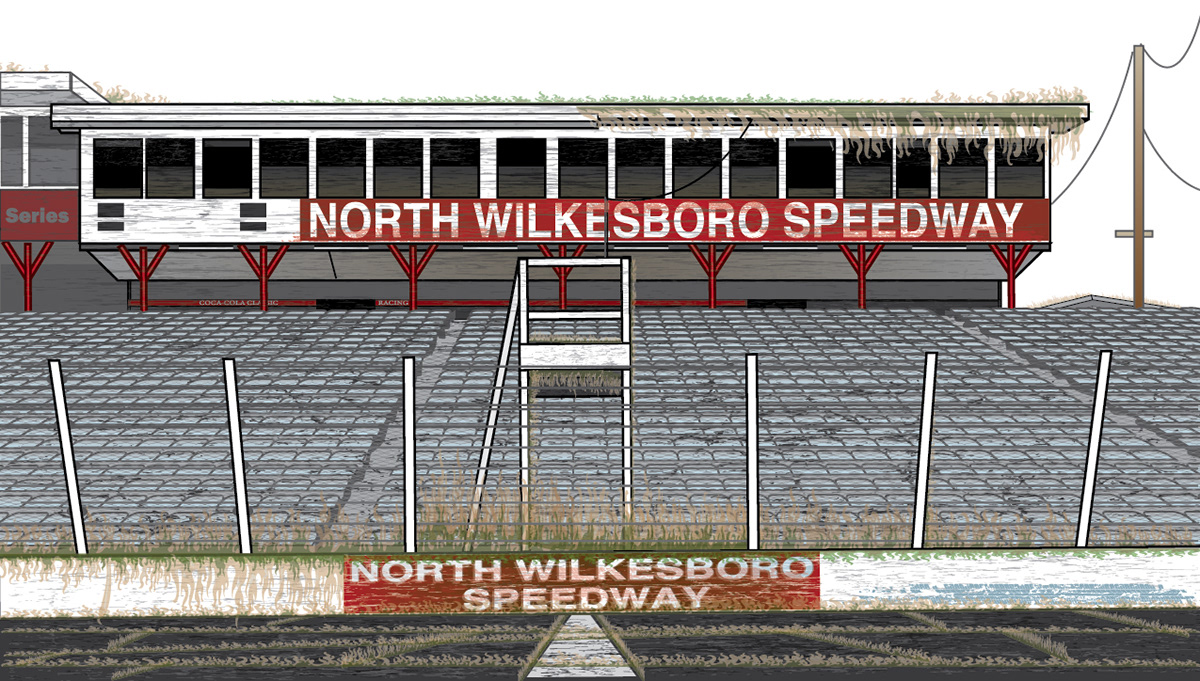 branding  identity NASCAR North Wilkesboro Speedway Wilkesboro   Save The Speedway Speedway Motorsports Vintage NASCAR