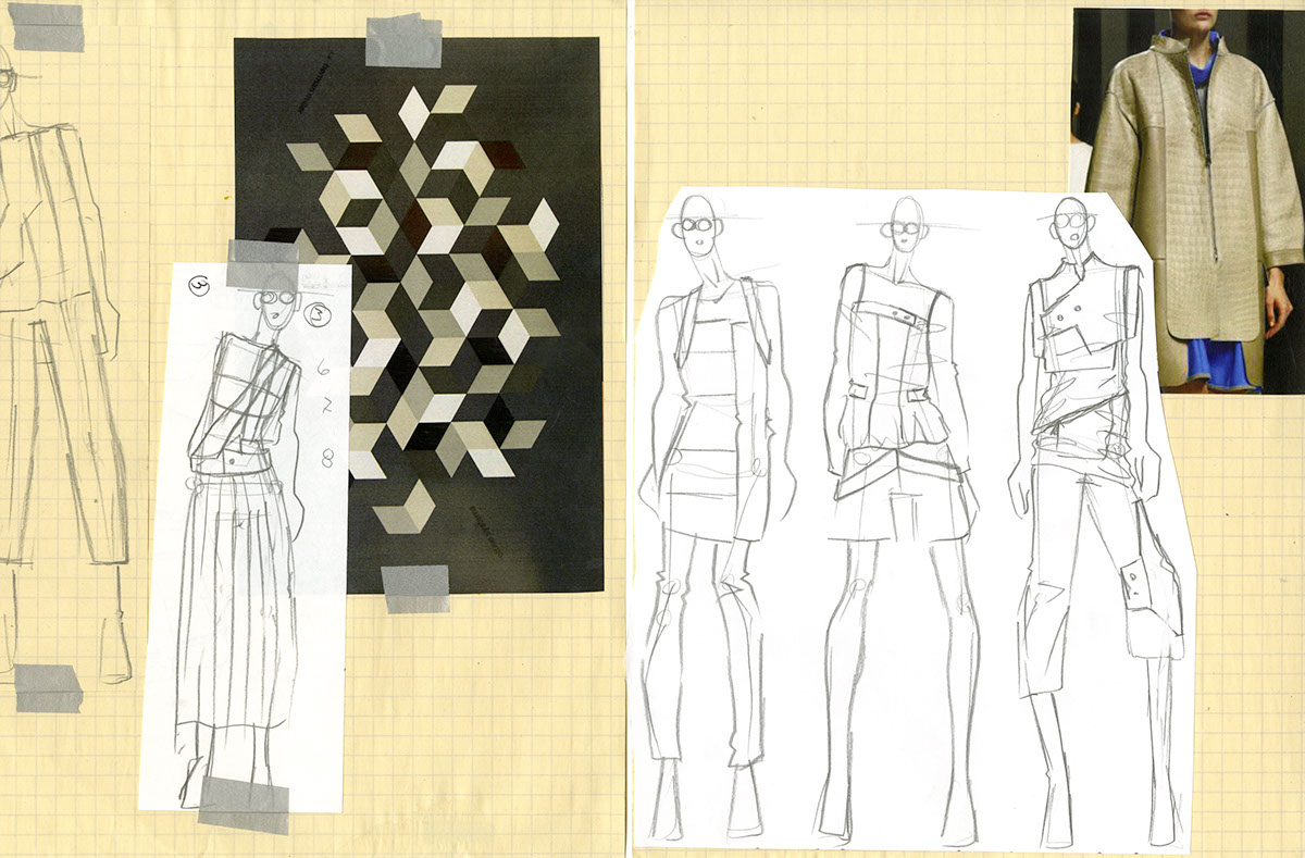 Process Book process sketchbook fashion design fashion illustration