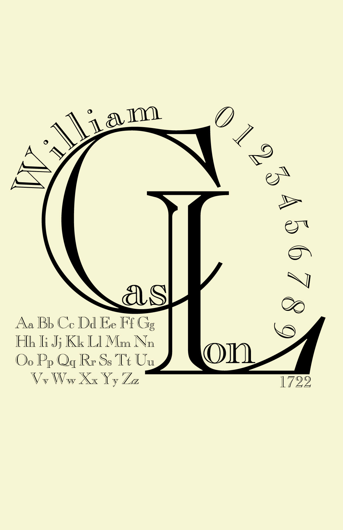 Typeface Caslon typography   adobe illustrator text letters alphabet lettering font type design