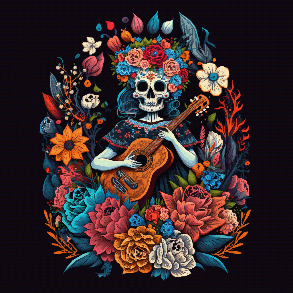 color tattoo dead day lion los muertos Mexican skull sugar mexican girl tekilla
