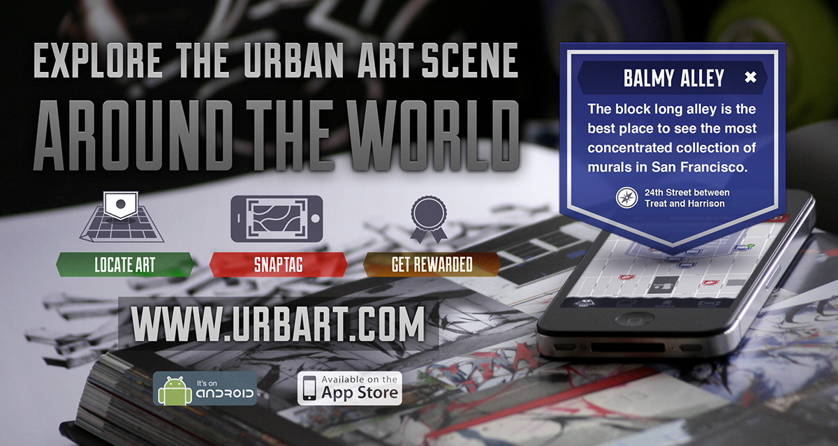 art UI design application streetart