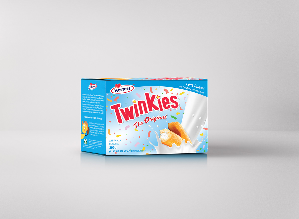 Packaging redesign twinkies hostess Food  snacks