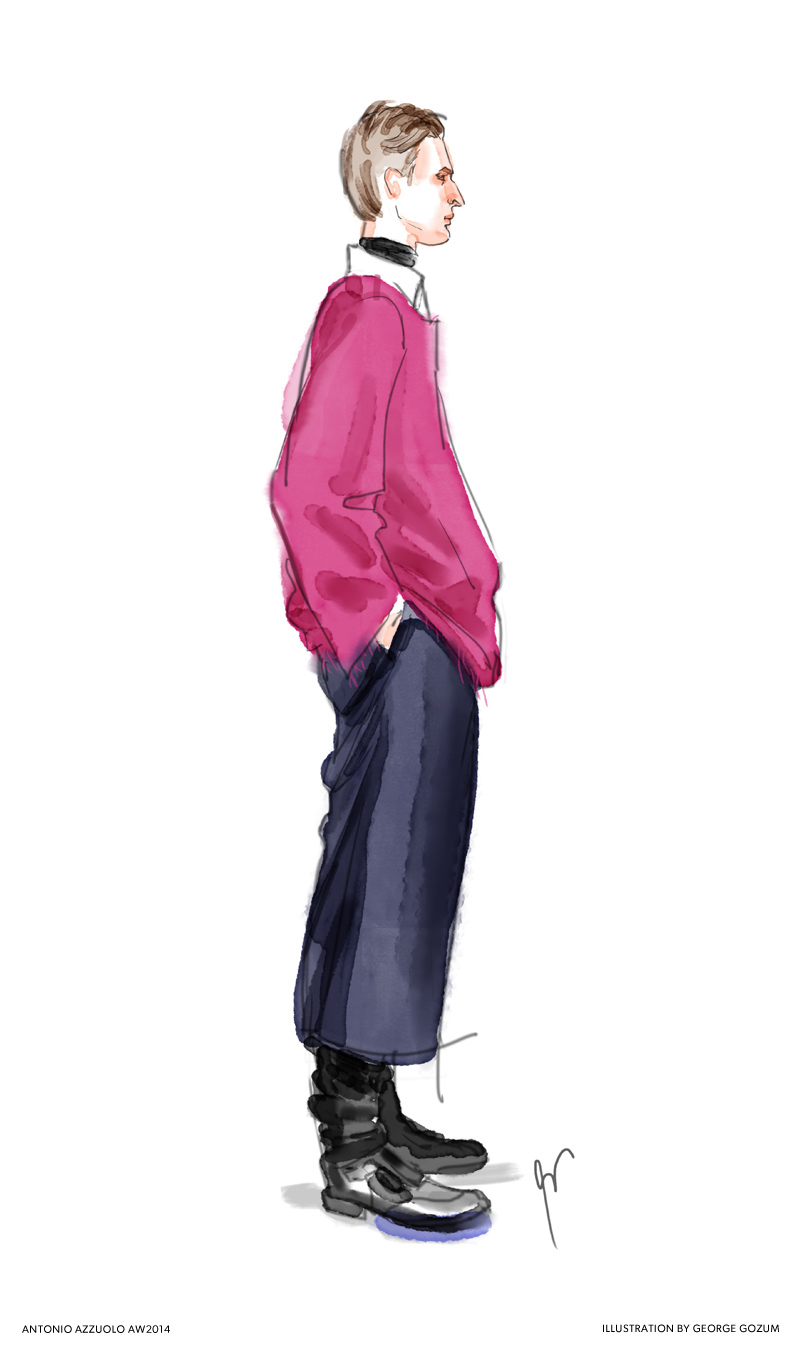 Adobe Portfolio fashion illustration digital watercolor watercolor male model Menswear digital illustration