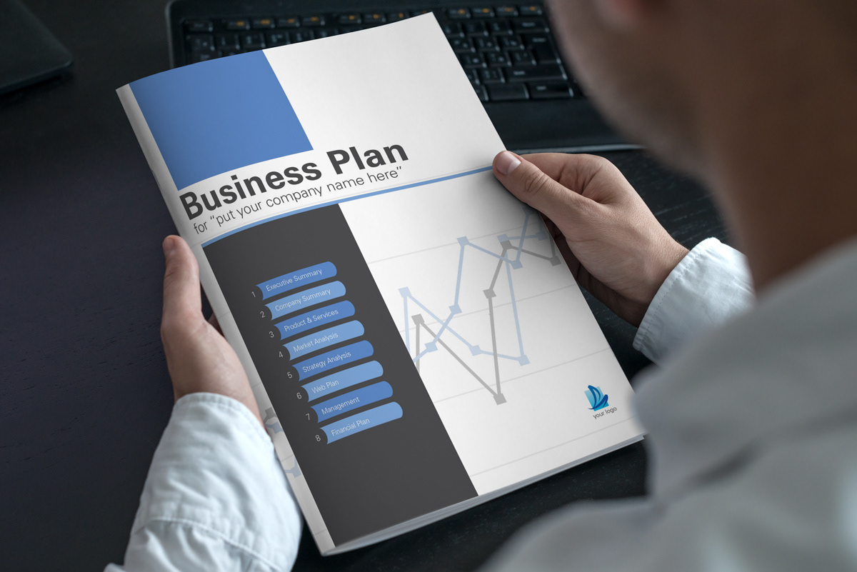 Business plan letter InDesign modern elegant template