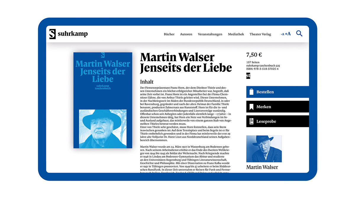 suhrkamp verlag publisher bücher books cover Reading lesen redesign