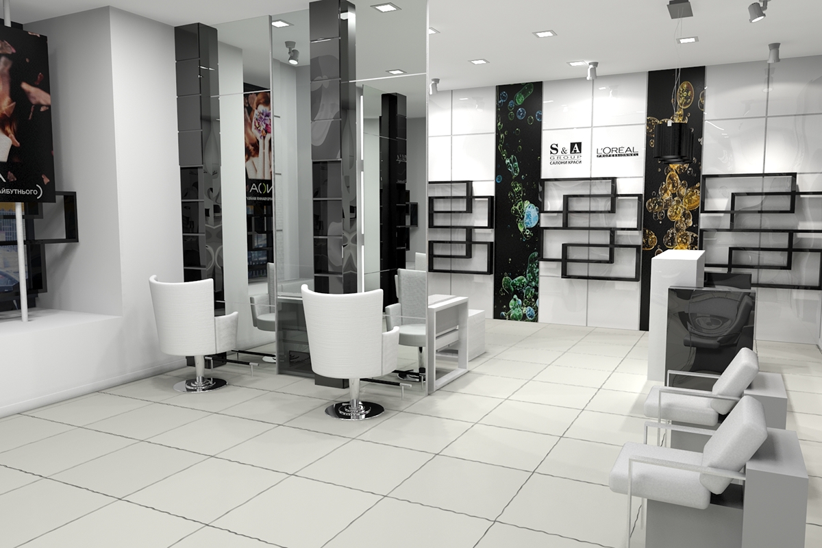 beauty salon design visualization kiev