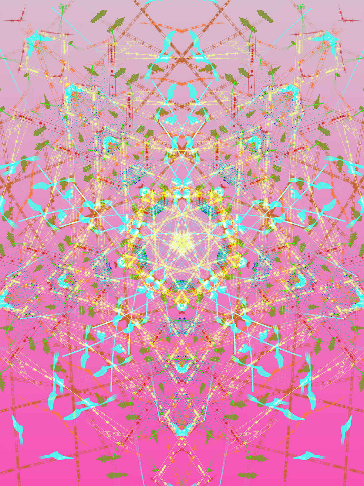 abstract Mandala Mandalas pastel spring tapestry design Tapesty