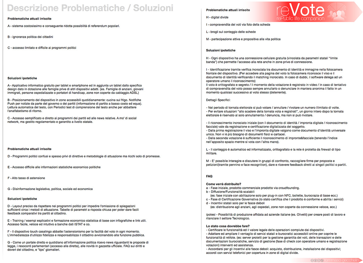 italian Service design Government touchscreen digital divide 2.0 Bureaucracy civics voting infrastructure