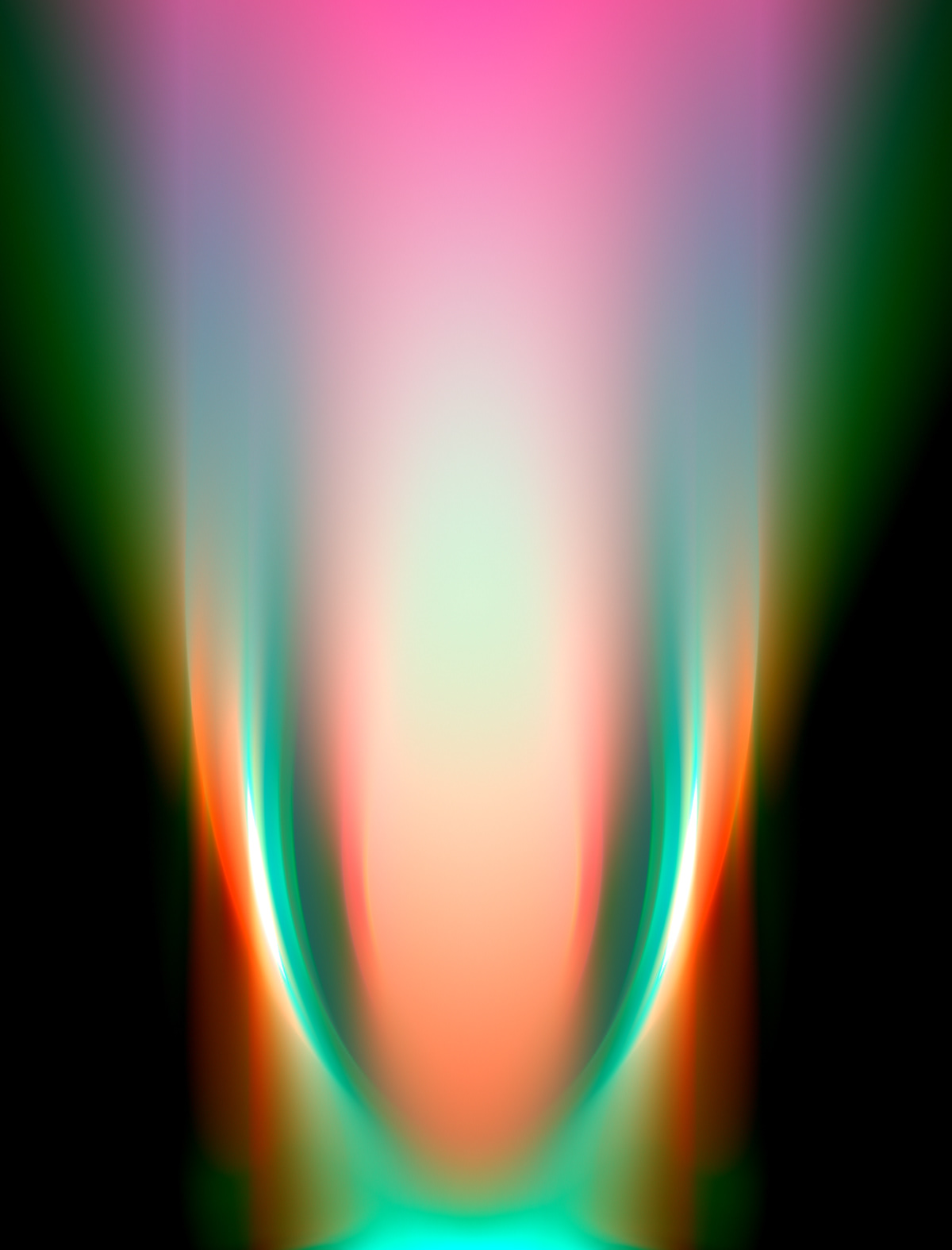 3D abstract CGI delicate energetic flow Render smooth