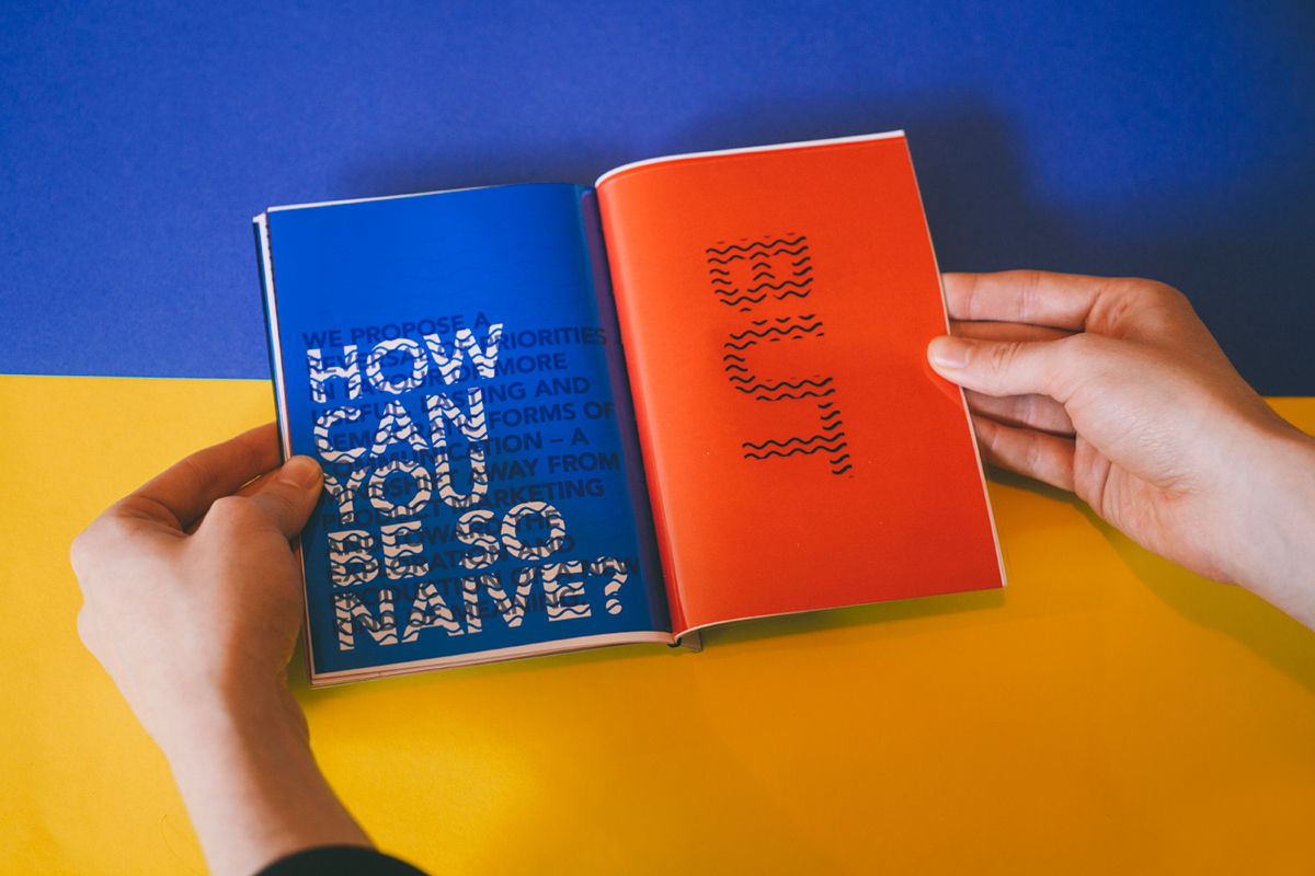 design red blue texture Zine  magazine 90's manifesto orange swiss binding portfolio