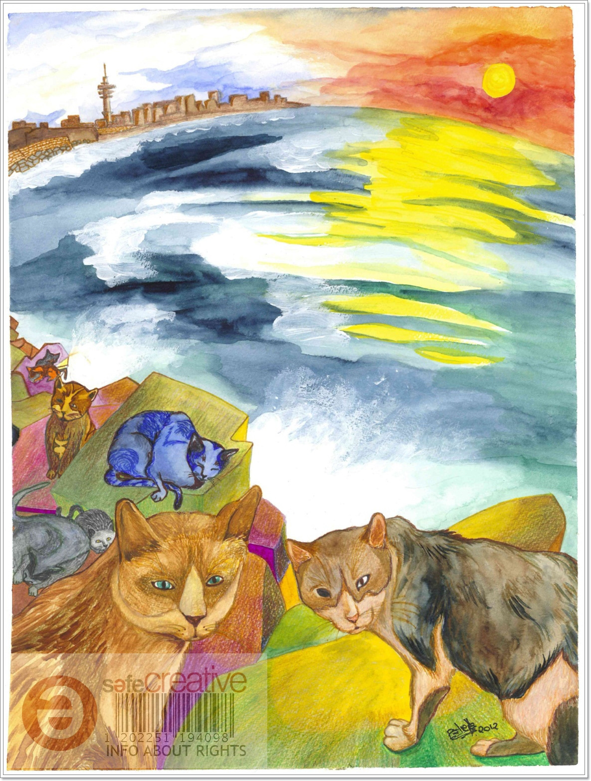 campaña benéfica  animales gatos protectora   ilustraciones donación cádiz