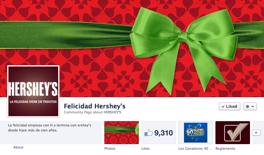 hershey's hershey social media kisses chocolate Latin America likes