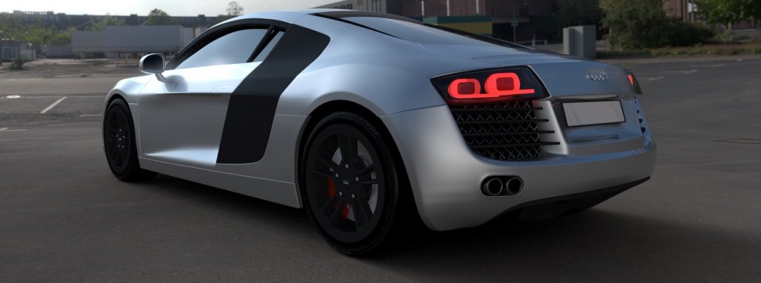 Maya Audi R8. car design. automotive. Polygon modelling. VRED. Digital modelling. 3d Modelling.