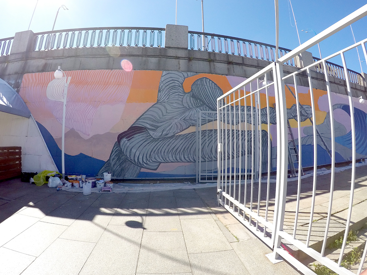 streetart publicart Mural Urbanart graphoman rowing Graffiti streetpanting Drawing 