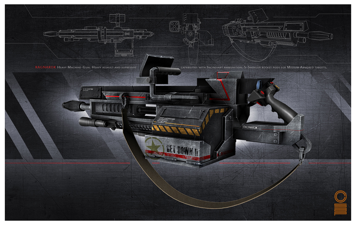 boom guns Ammunition gunpowder conceptart weapons design