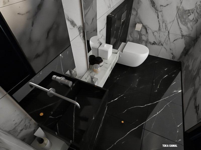 architecture interior design  modern 3ds max vray bathroom water