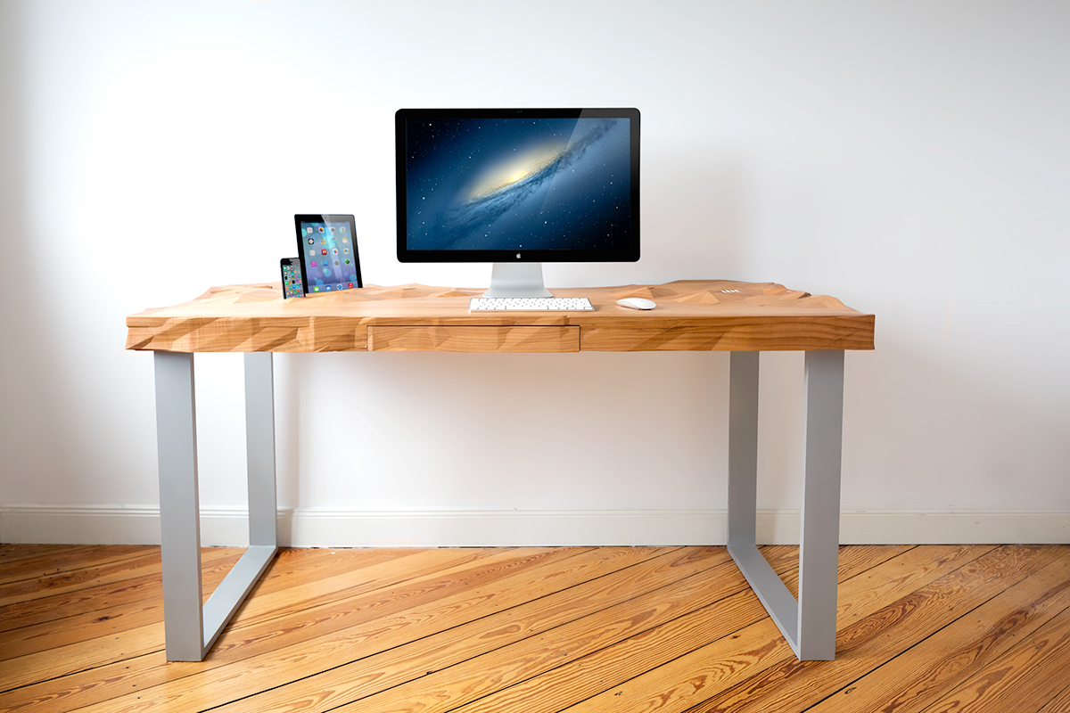 table furniture Low Poly 3D wood multifunctional Innovative Office product bachelor desk