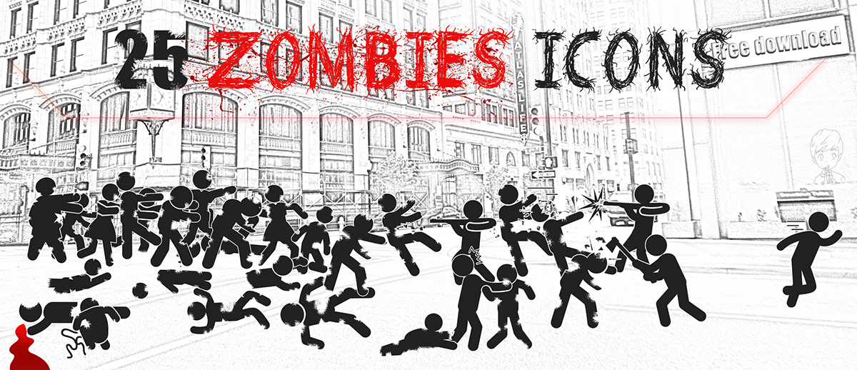 zombies zombie Icon walking dead