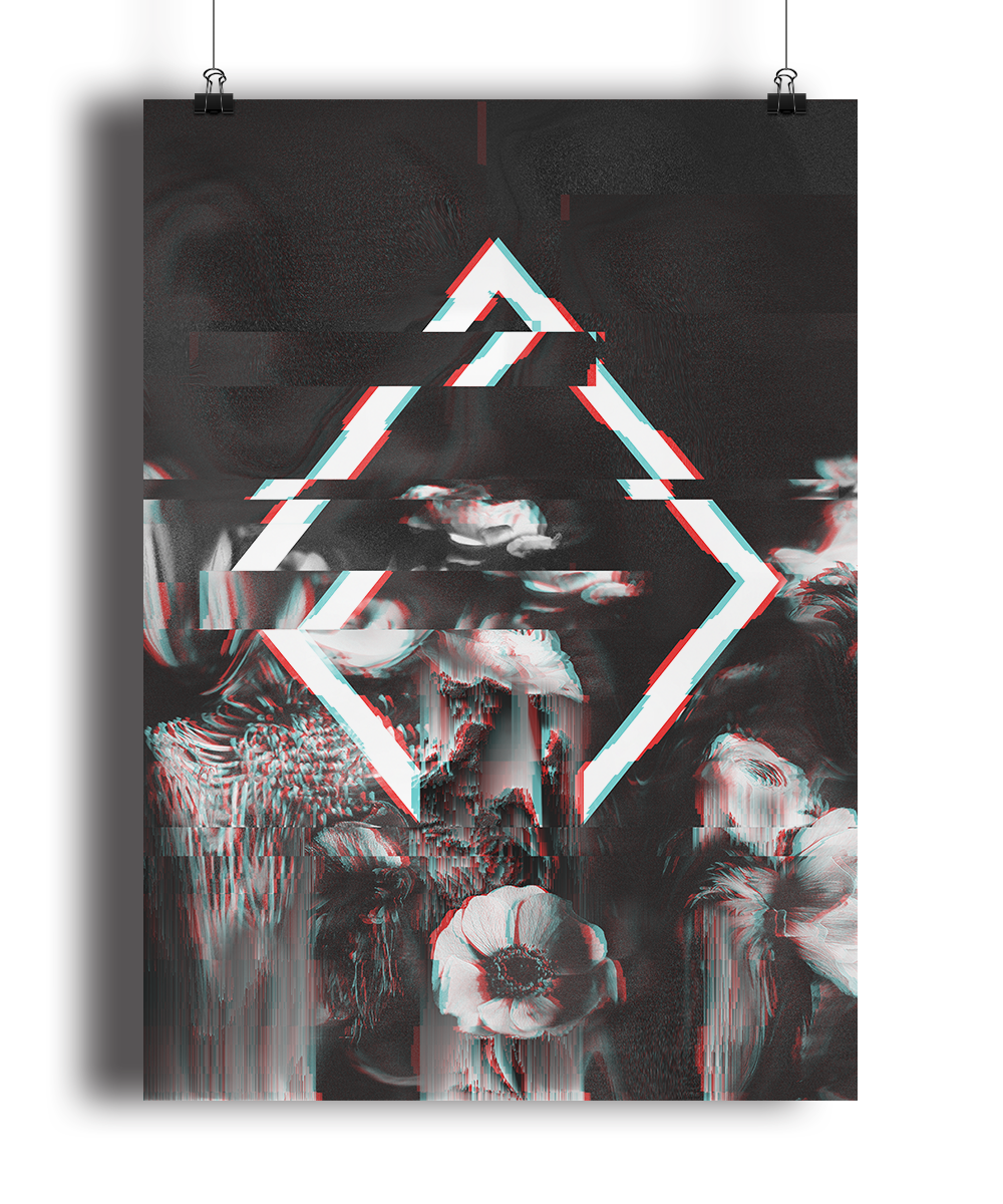 glitch art pixel sort experimental photo edit unsplash abstract posters cyber art RedBubble society6