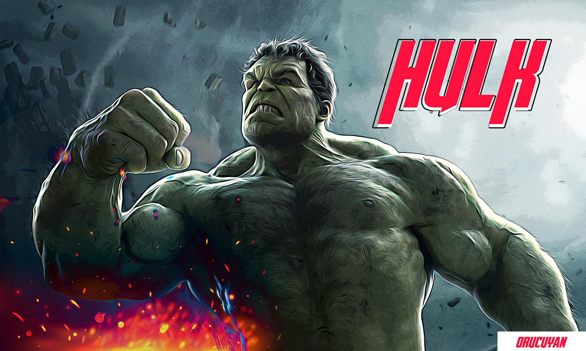 Avengers cartoon effect wallpaper iron man Hulk Spider Man Thor sketch marvel