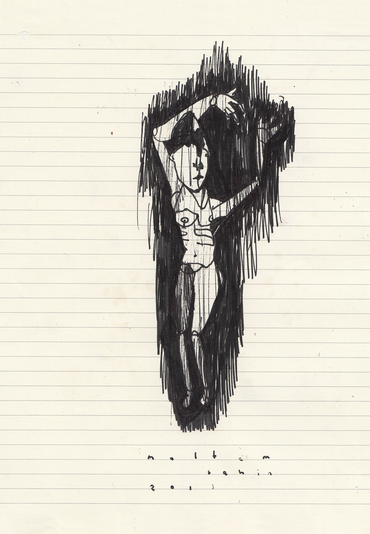 sketch Marker figurative drawing figure monster creature pencil