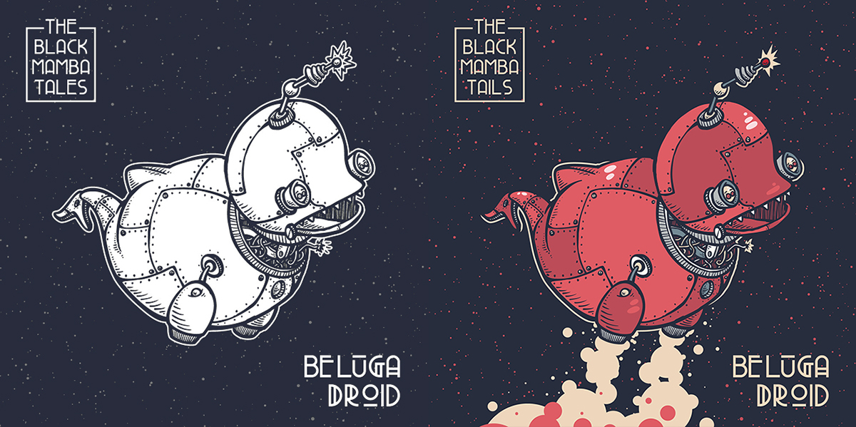 beluga droid android Whale alt rock Album cover cartoon Space  cd vinyl