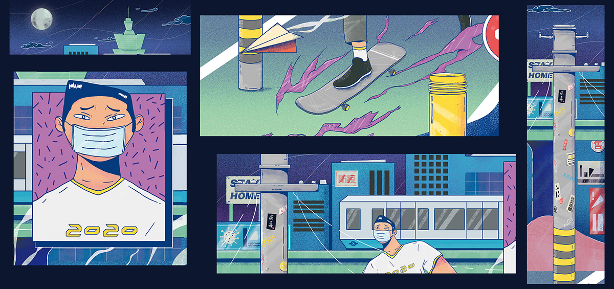 COVID-19 ILLUSTRATION taipei 台北