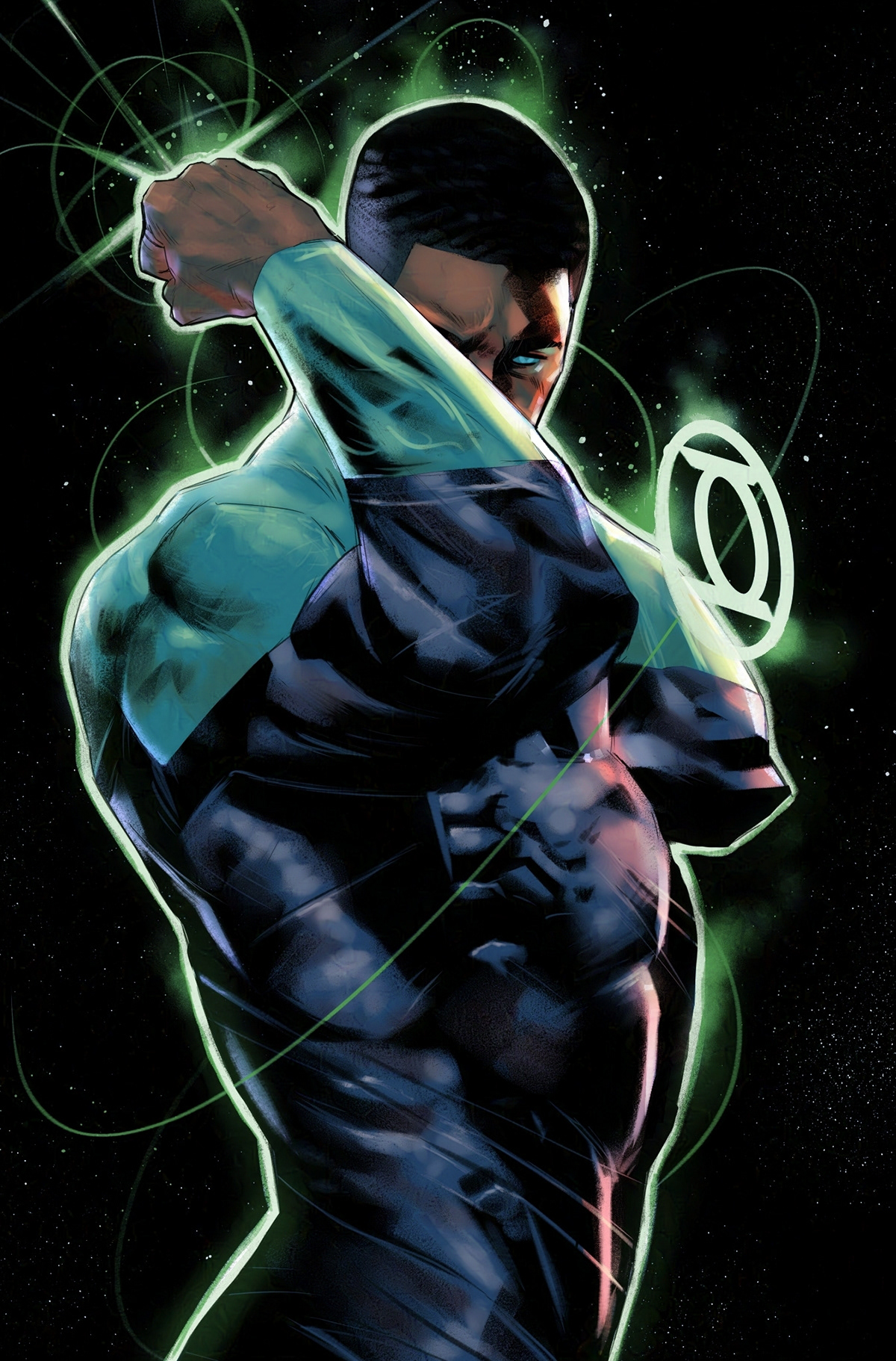 comic art Dc Comics Green Lantern comic colorist