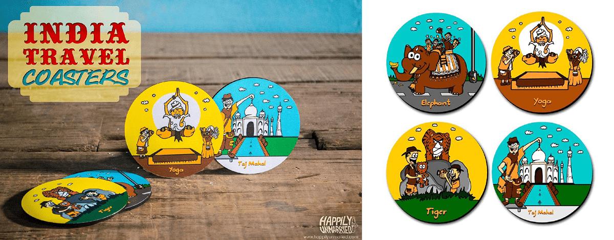product Accessory scarf Mugs cushion pocket mirror Metal Sign Goa Fun quirky magnet key ring Coasters