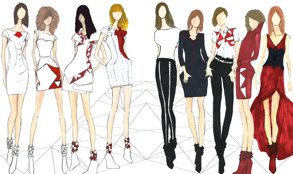 Apparel Design fashion illustration runway