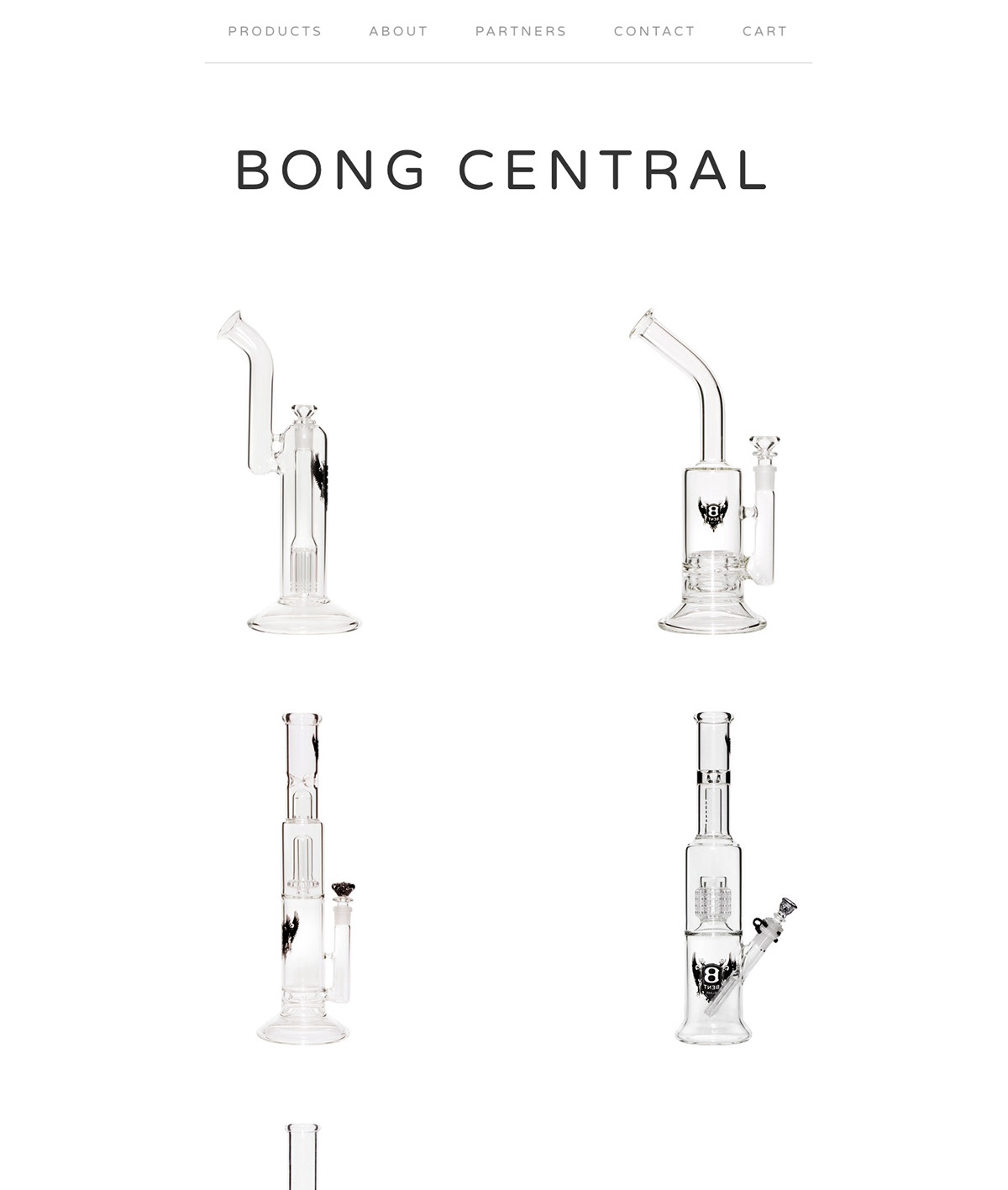 glass bongs big cartel Bong Central bent glass