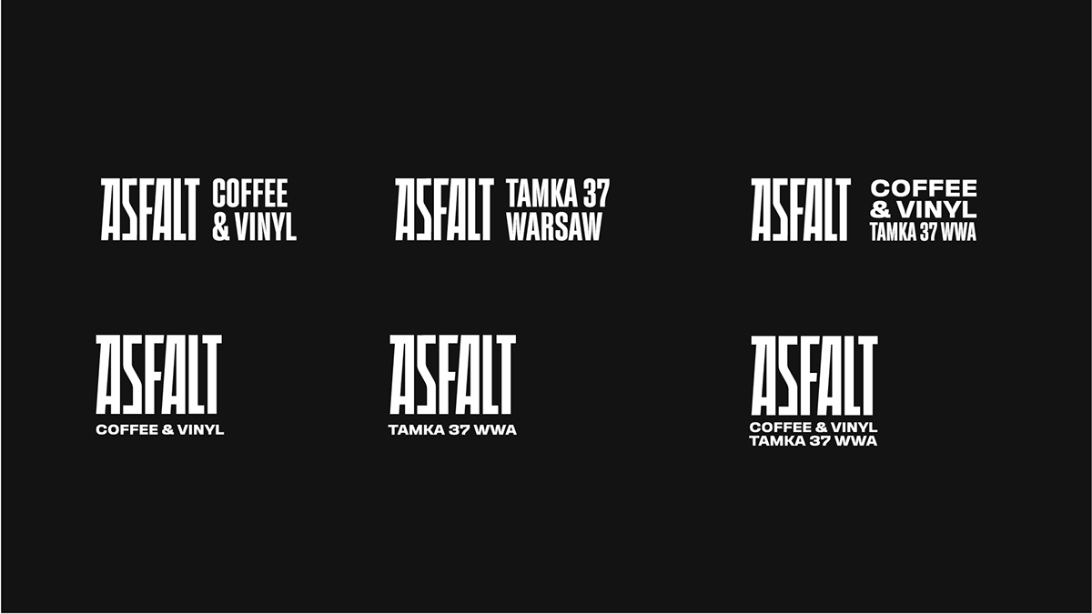 #coffee #rap #vinyl  asphalt logo Logotype typography   Brand Design branding  visual identity