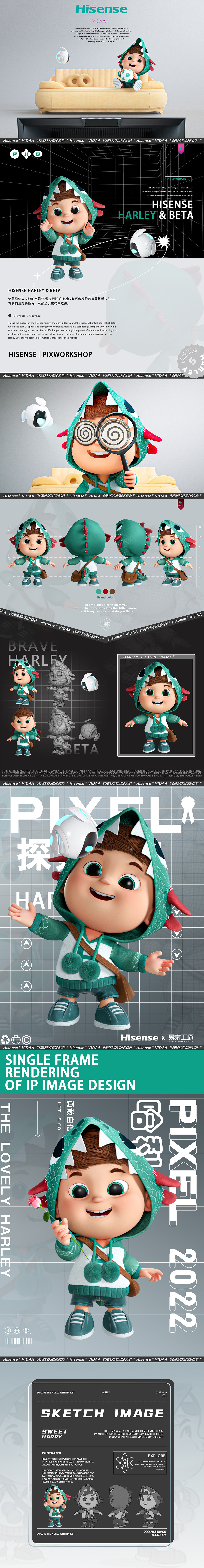 3D animation  c4d cartoon Character design  cinema 4d cute IP motion graphic 角色