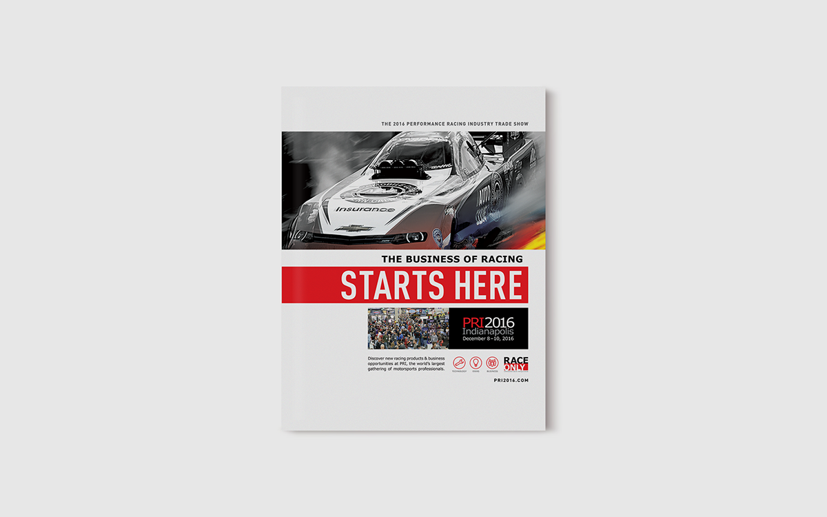Adobe Portfolio Performance Trade Show campaign Racing indycar automotive   sports magazine Layout publication