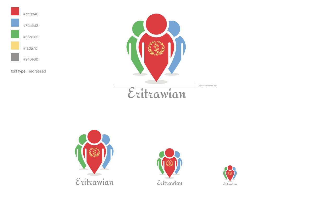 logo design grafica eritrea social network progetto lavoro