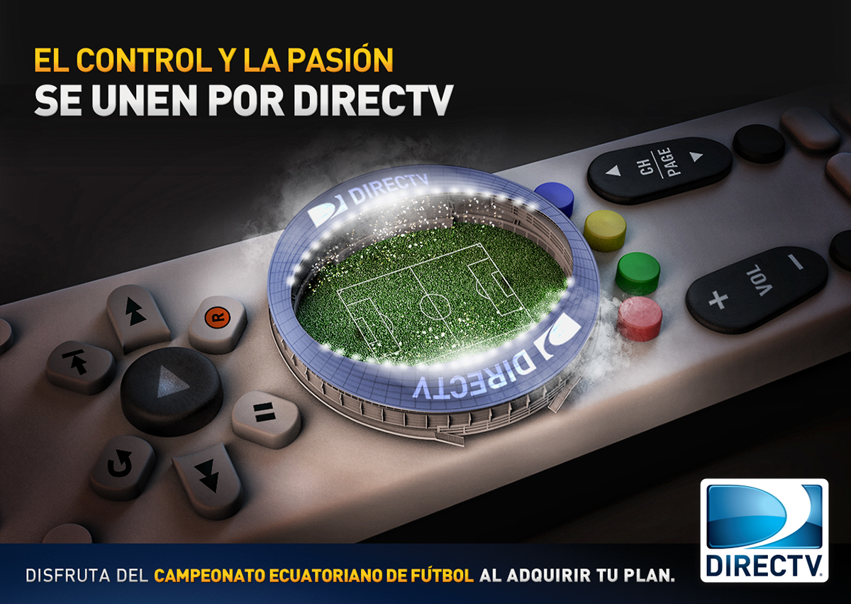 stadium FIFA DirecTV retouch Remote Control cef soccer Futbol football