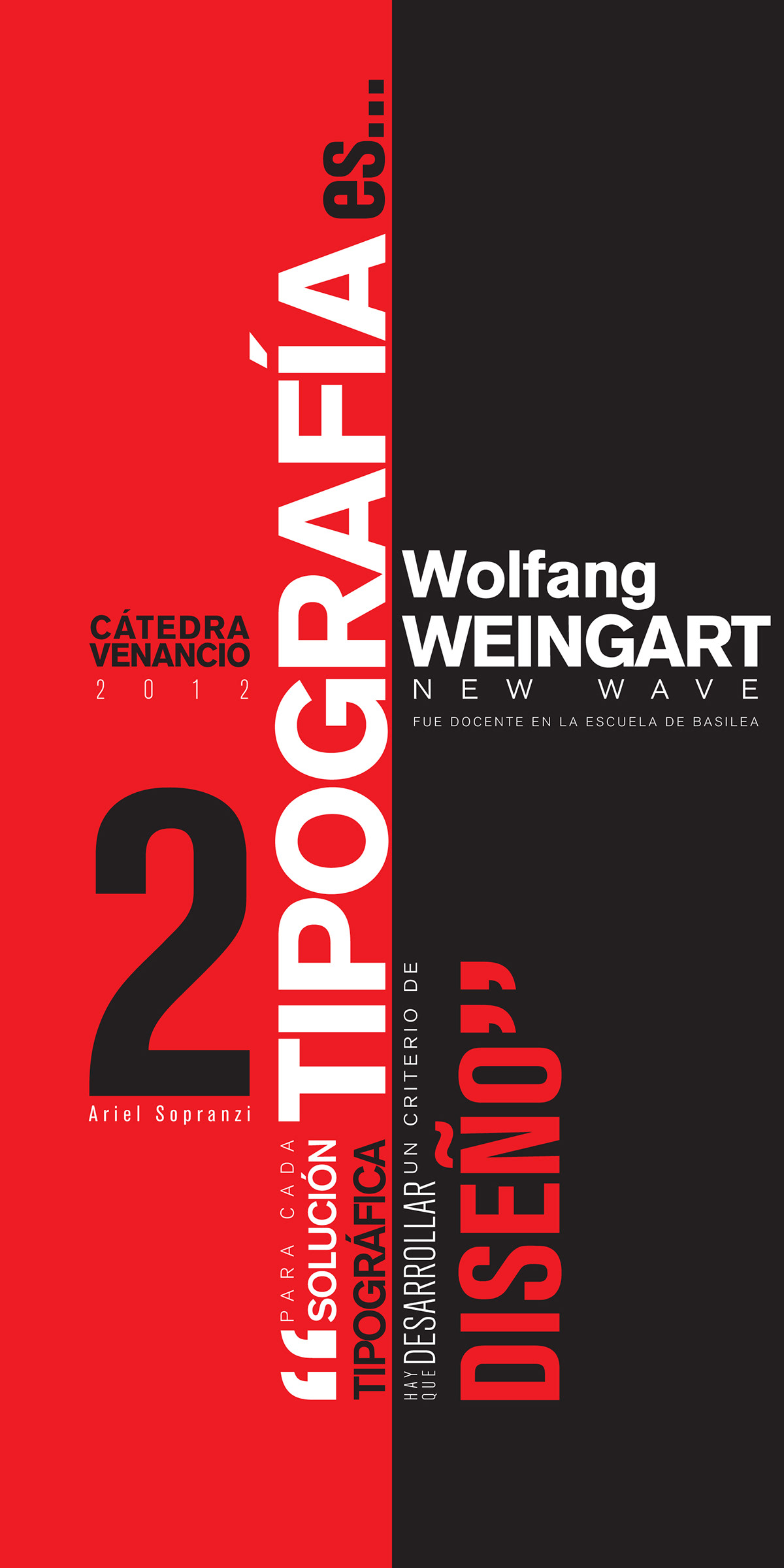 puesta  tipografica venancio fadu uba tipo2 Wolfgang Weingart