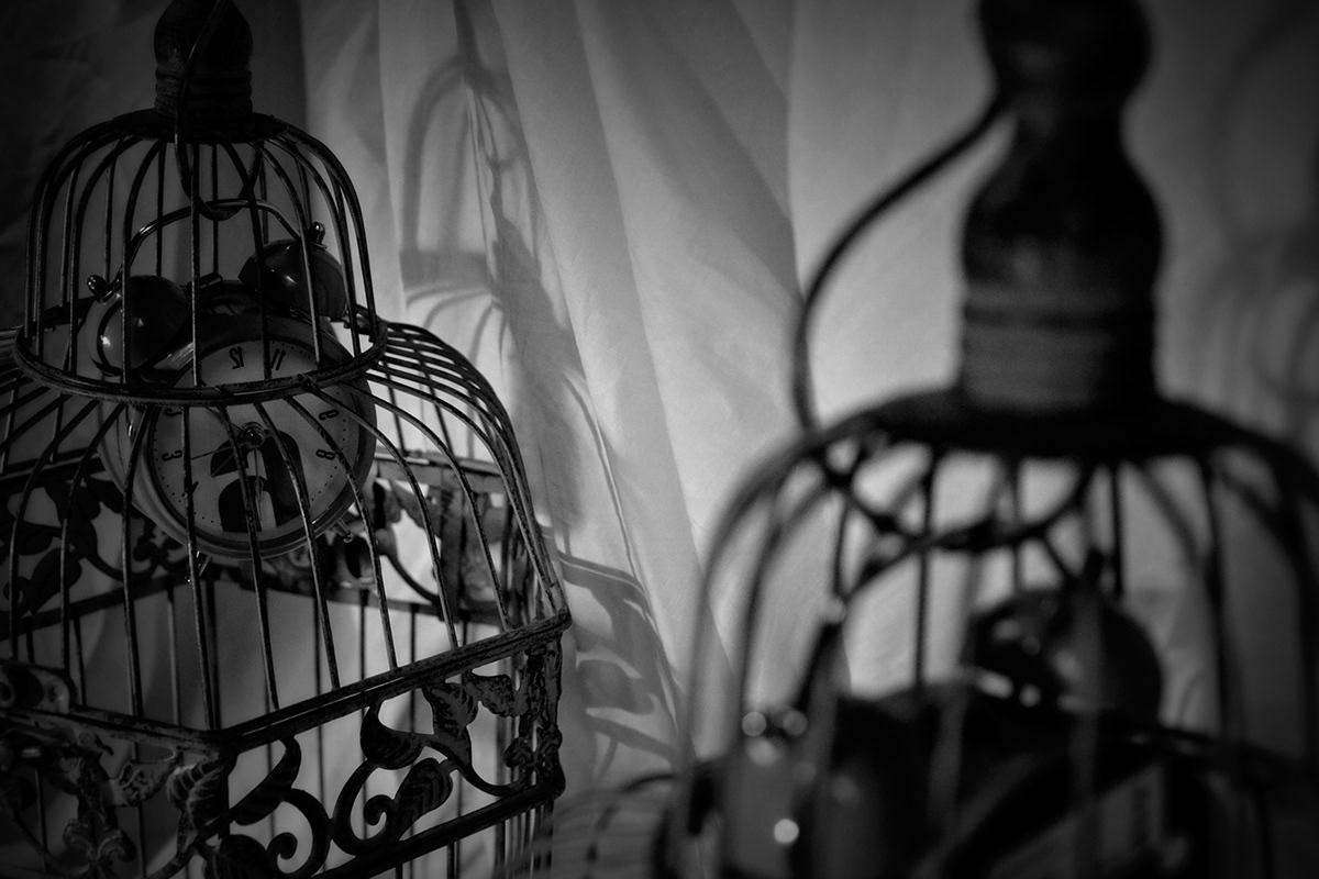 surrelism masks lamps balloons black White black 'n white mirror clocks time