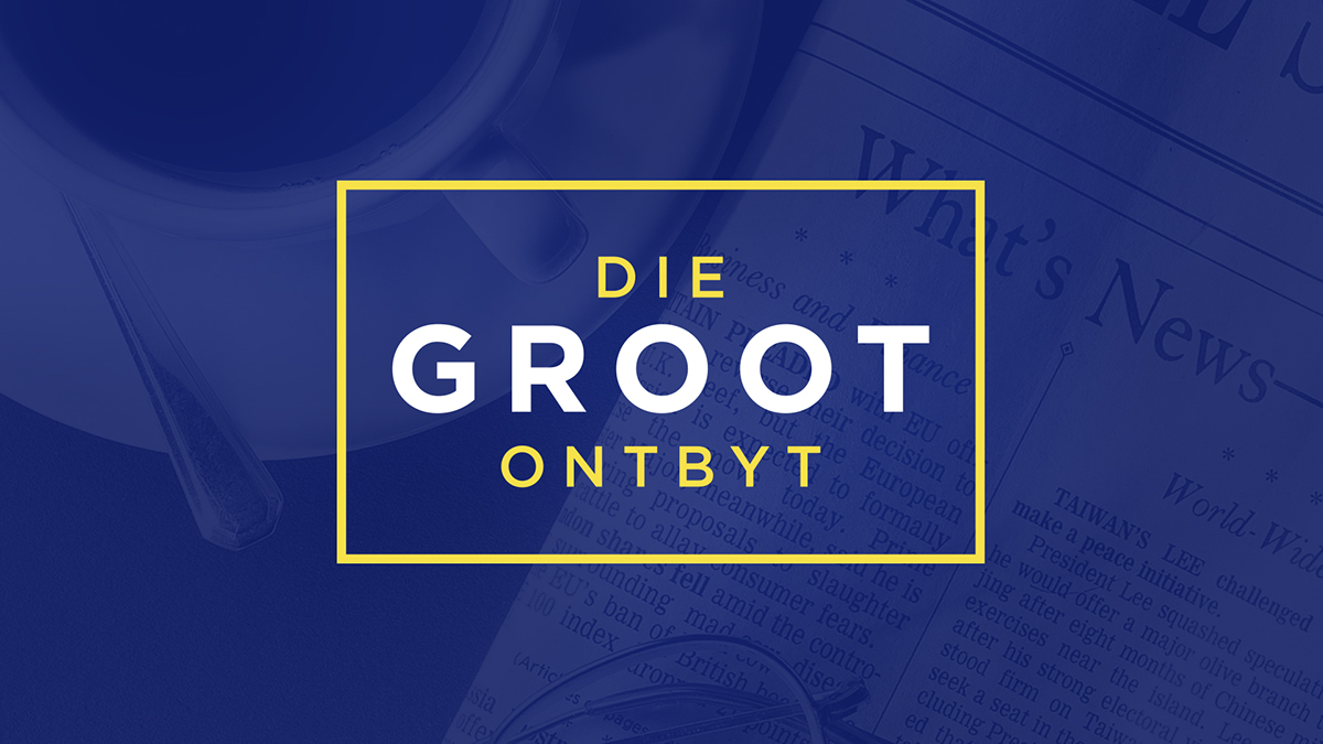 Adobe Portfolio opening titles show package Groot Ontbyt television on air Imaging type design News show kyknet