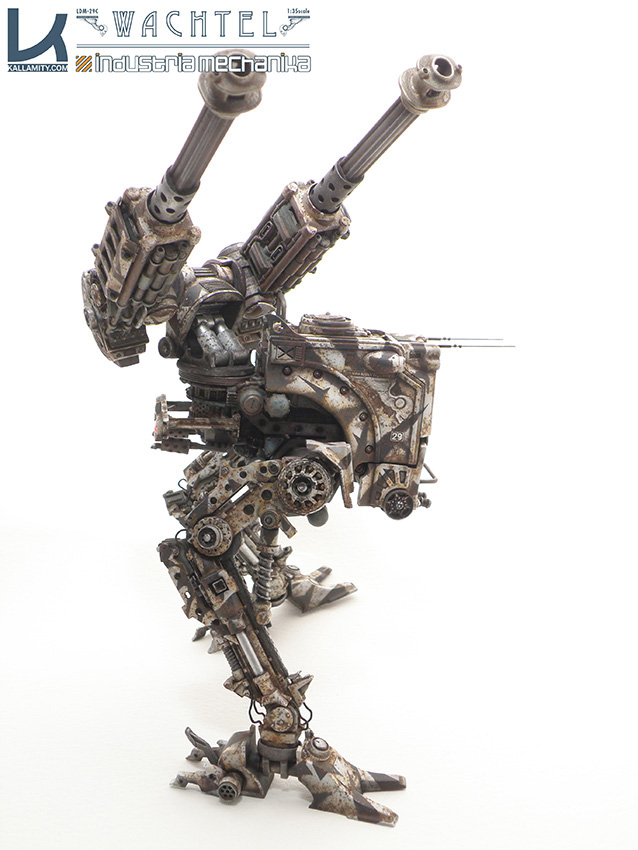 Kallamity mechs design Luca Zampriolo science fiction modelling robot walker