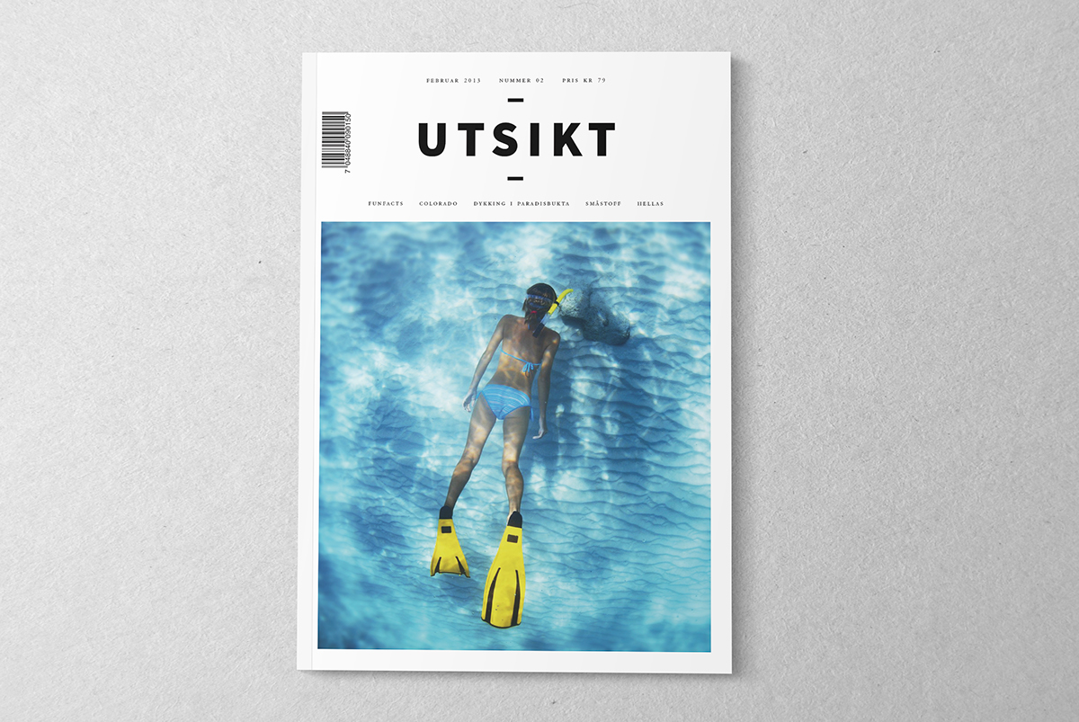 utsikt magazine cover norges kreative fagskole norway Travelling Travel Scandinavia NKF