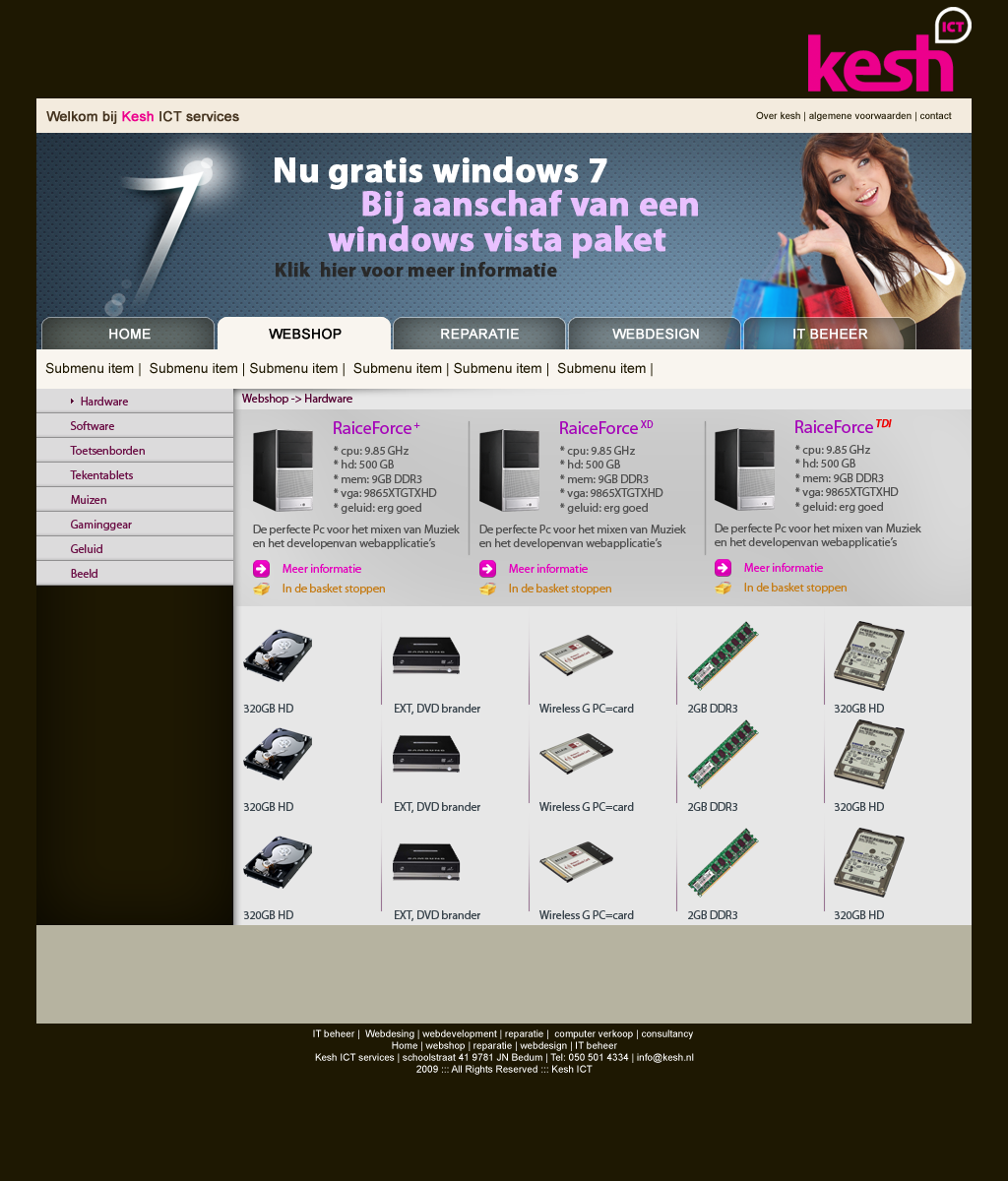Webdesign webshop