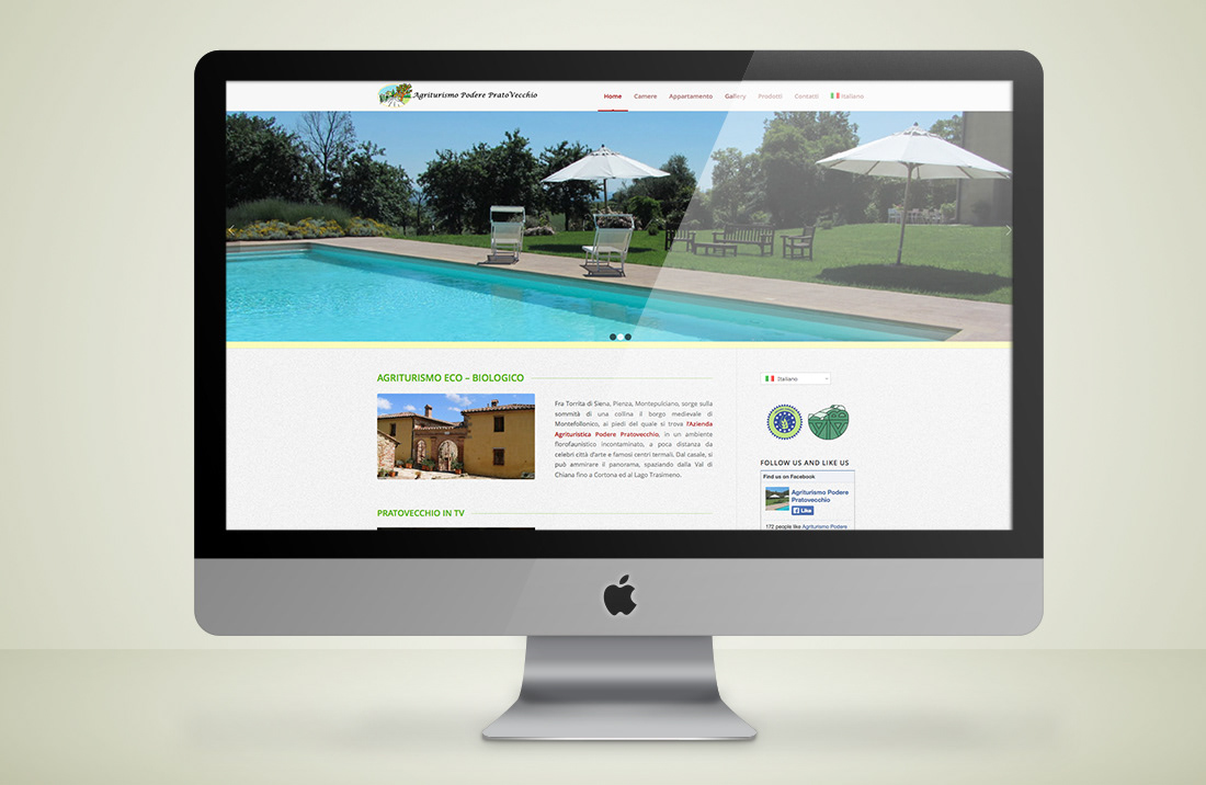 graphic Website Layout personal Resume curriculum CV agriturismo Holiday vacation Tuscany bio room