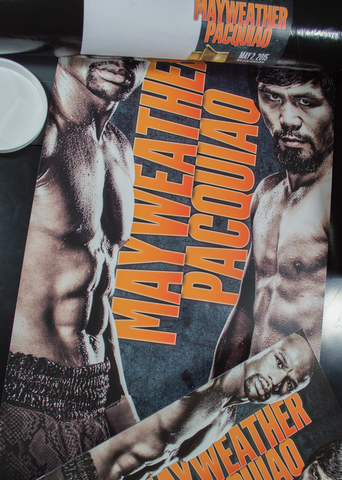 Mayweather pacquiao Las Vegas MGM Grand Boxing mailing tube Direct mail