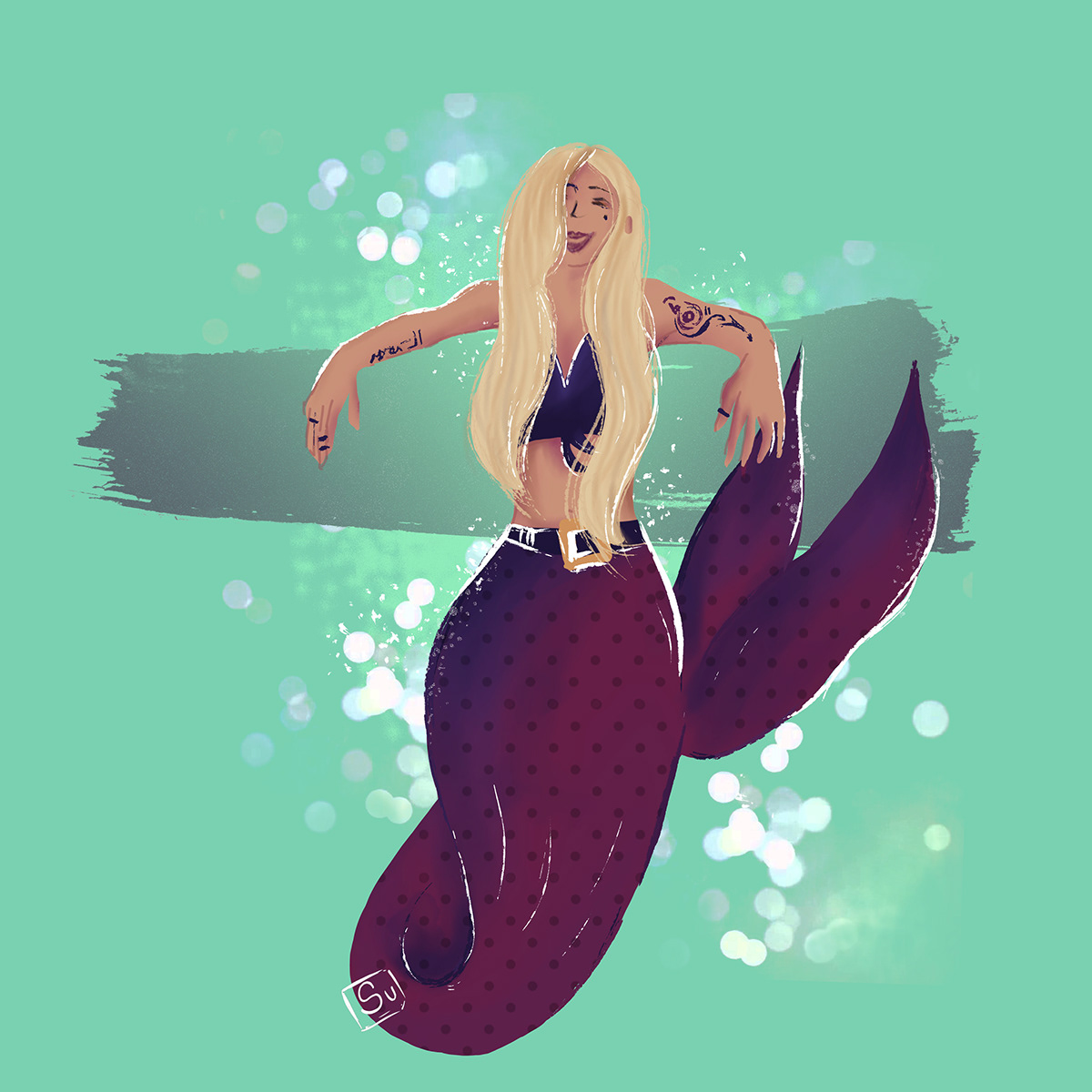 Character characterdesign digitalillustrator ILLUSTRATION  Illustrator mermaid illustration mermaids mermay2019 photoshop womenillustrators