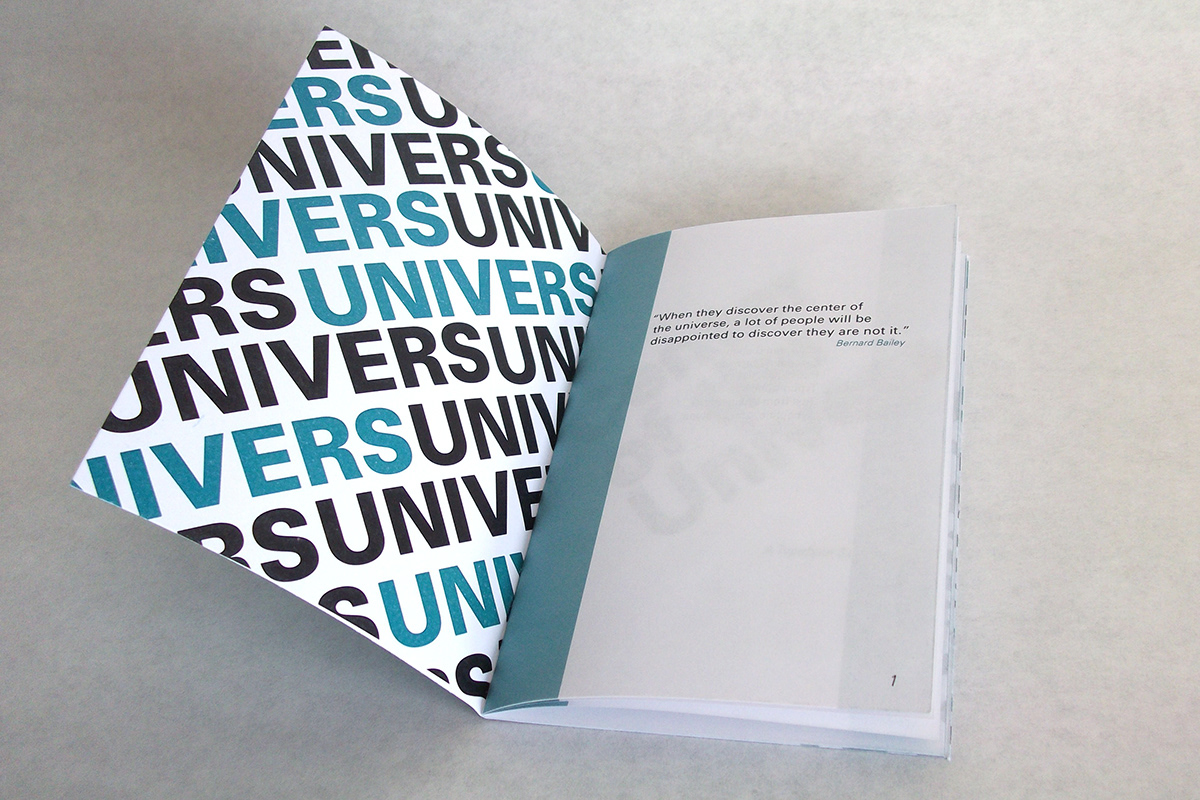 univers  typeface specimen
