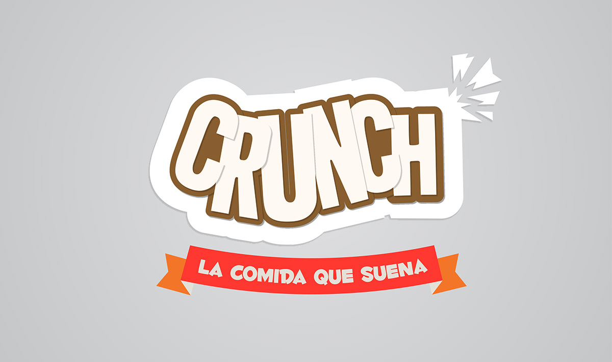 crunch comida Food  logo sueña Logotype