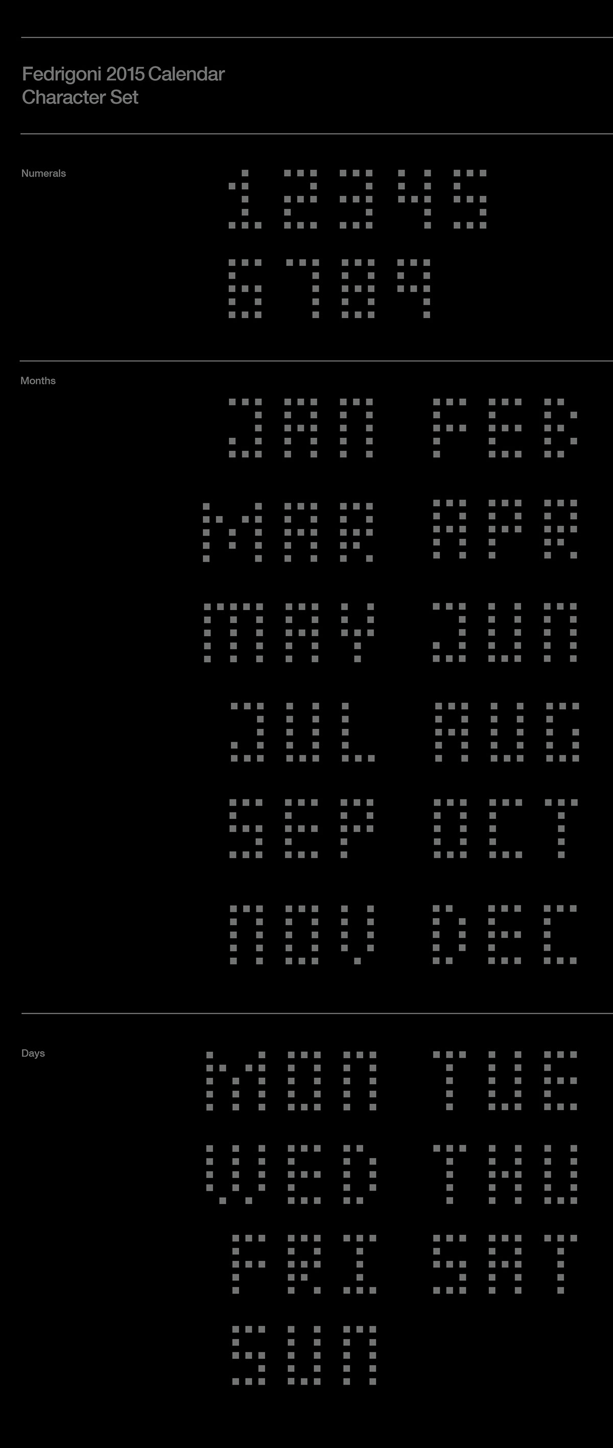 calendar matrix type Screen Matrix