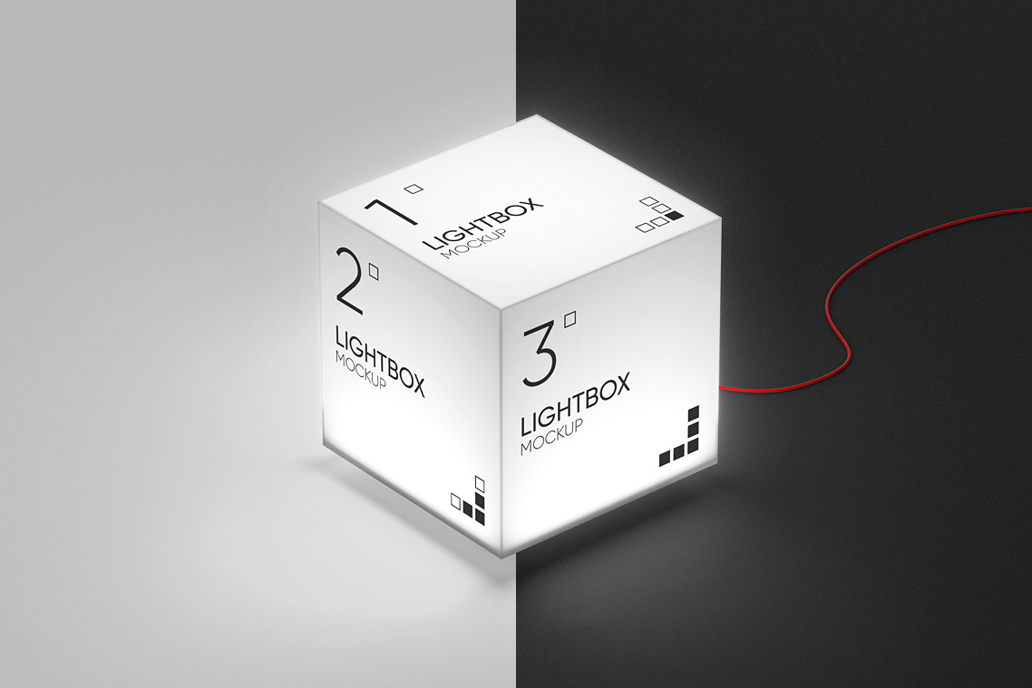 design sign lightbox Mockup template marketing   Advertising  brand identity branding  Logo Design
