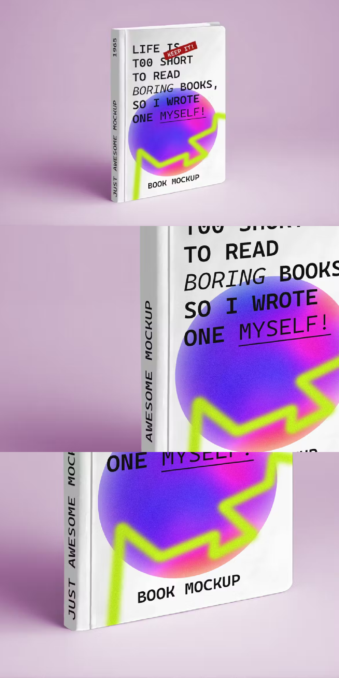 book Mockup cover paper magazine journal presentation notebook library catalog